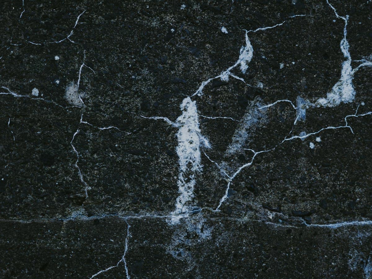 Black marble with white veining