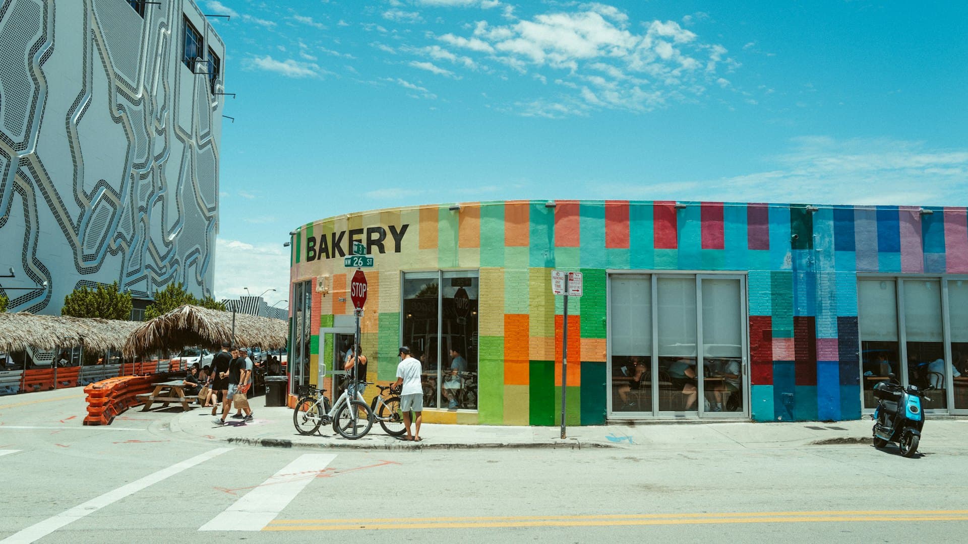 Colourful painted building in Wynwood